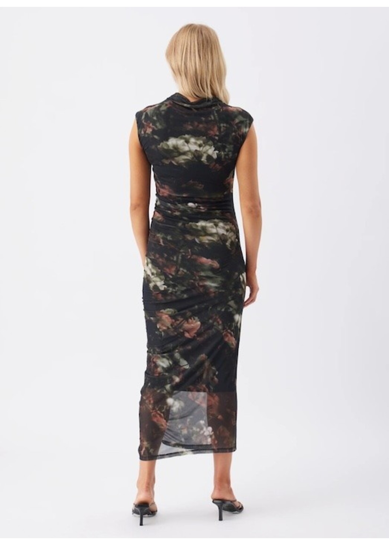 Ripe Maternity Ripe Maternity, Vella Mesh Floral Print Maternity Dress || Black