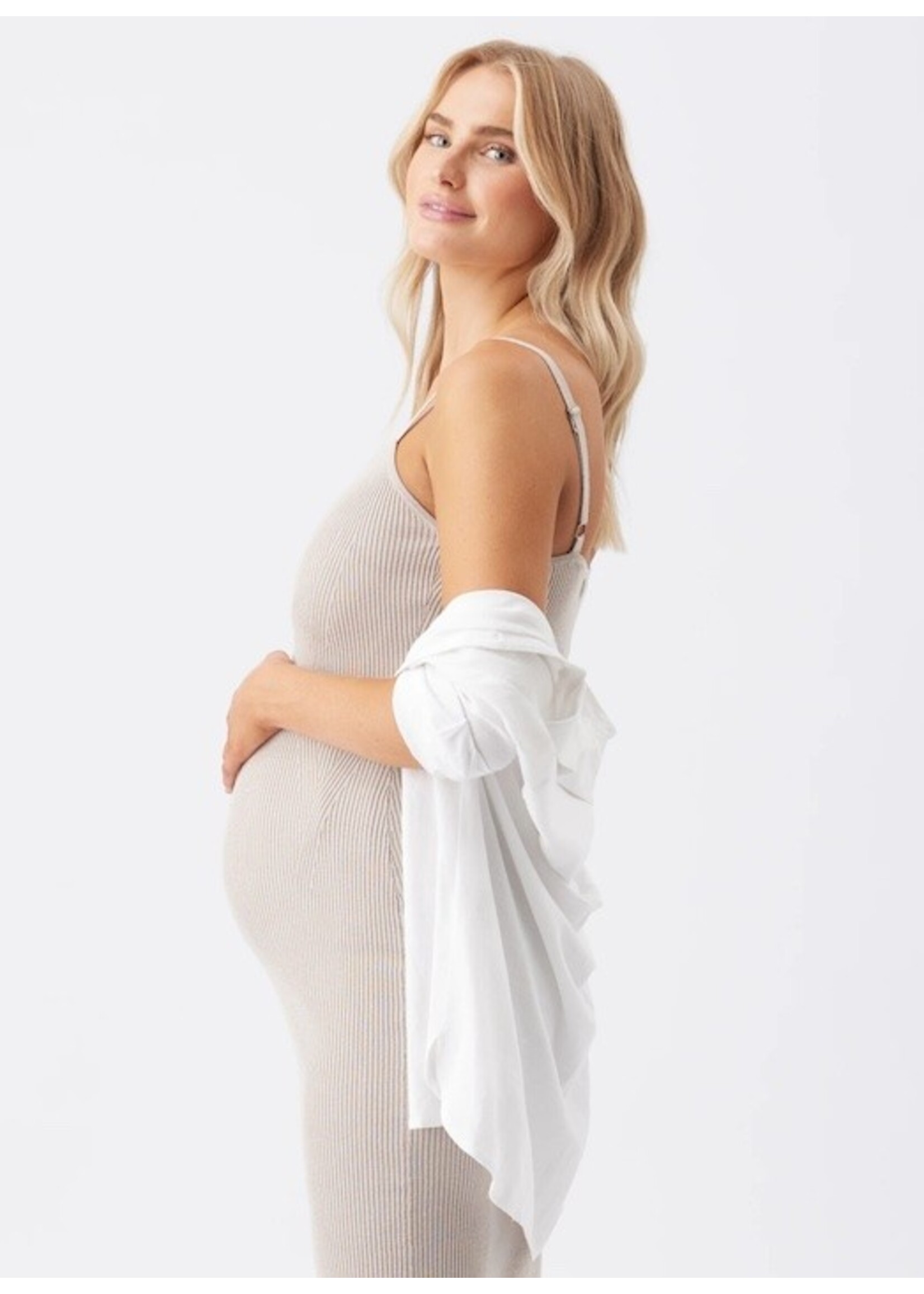 Ripe Maternity Ripe Maternity, Celine Rib Knit Dress || Stone