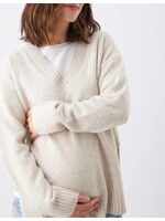 Ripe Maternity Ripe Maternity, Vera Maternity & Nursing Knit || Oat Marle