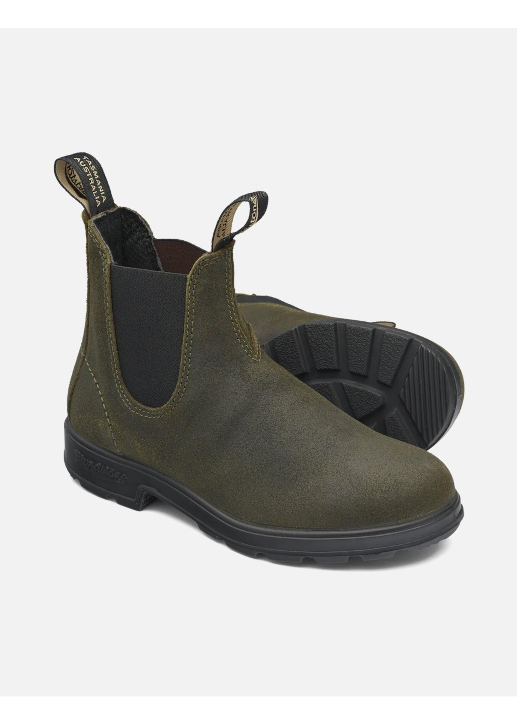Blundstone Blundstone, Original #1615 Waxed Suede || Dark Olive