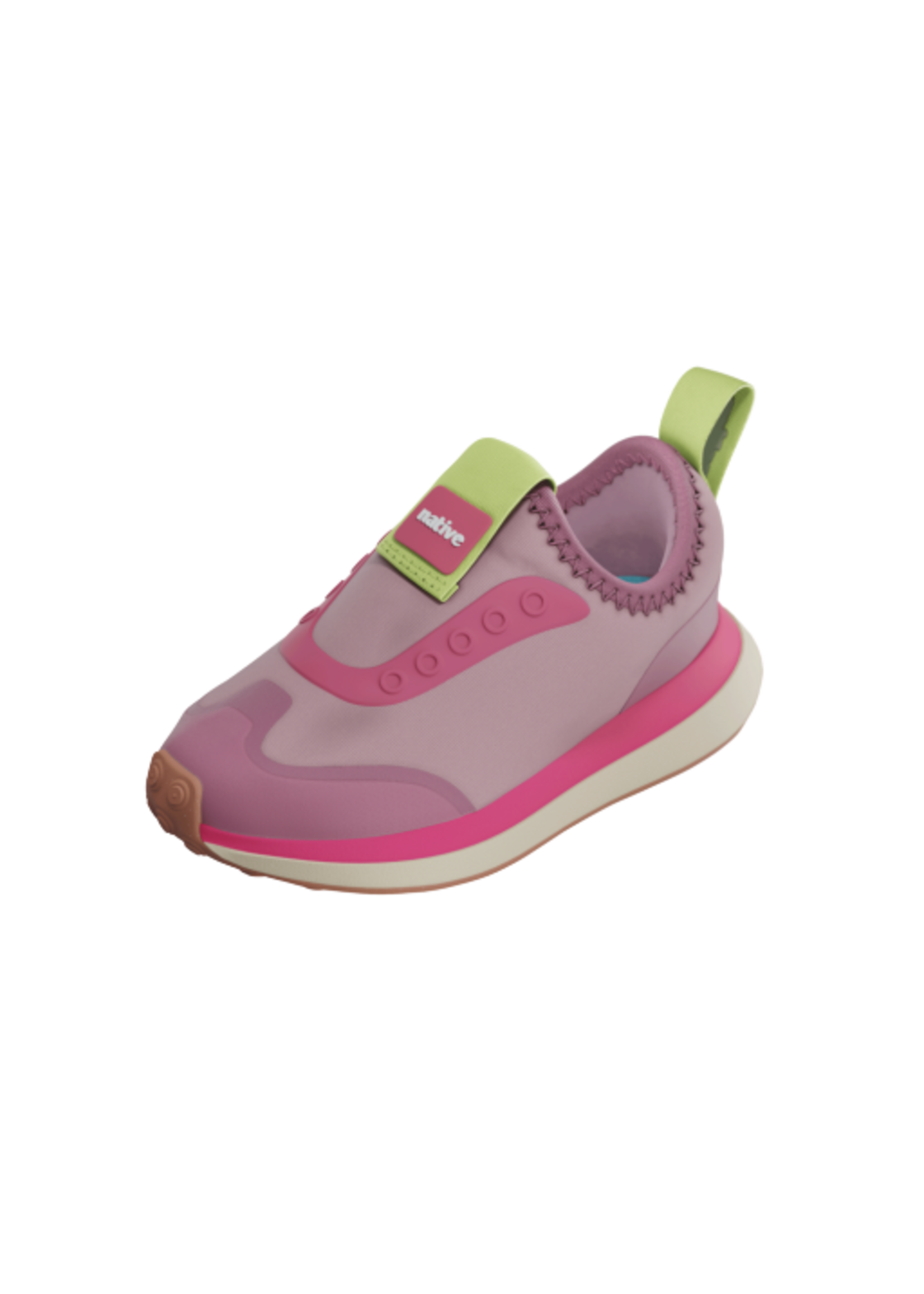 Native Shoes Native Shoes, Robbie Dash Child || Balos Pink/ Tapioca Popsicle/ Hazel Brown