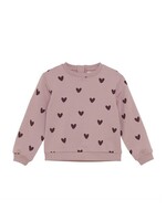 Creamie Creamie, Heart Print Sweatshirt || Woodrose