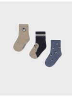 Mayoral Mayoral, Baby Set of 3 Patterned Socks || Whale Heather