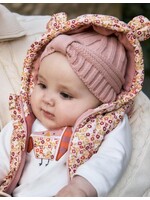 Mayoral Mayoral, Newborn Hat and Mittens Set || Mellow Pink