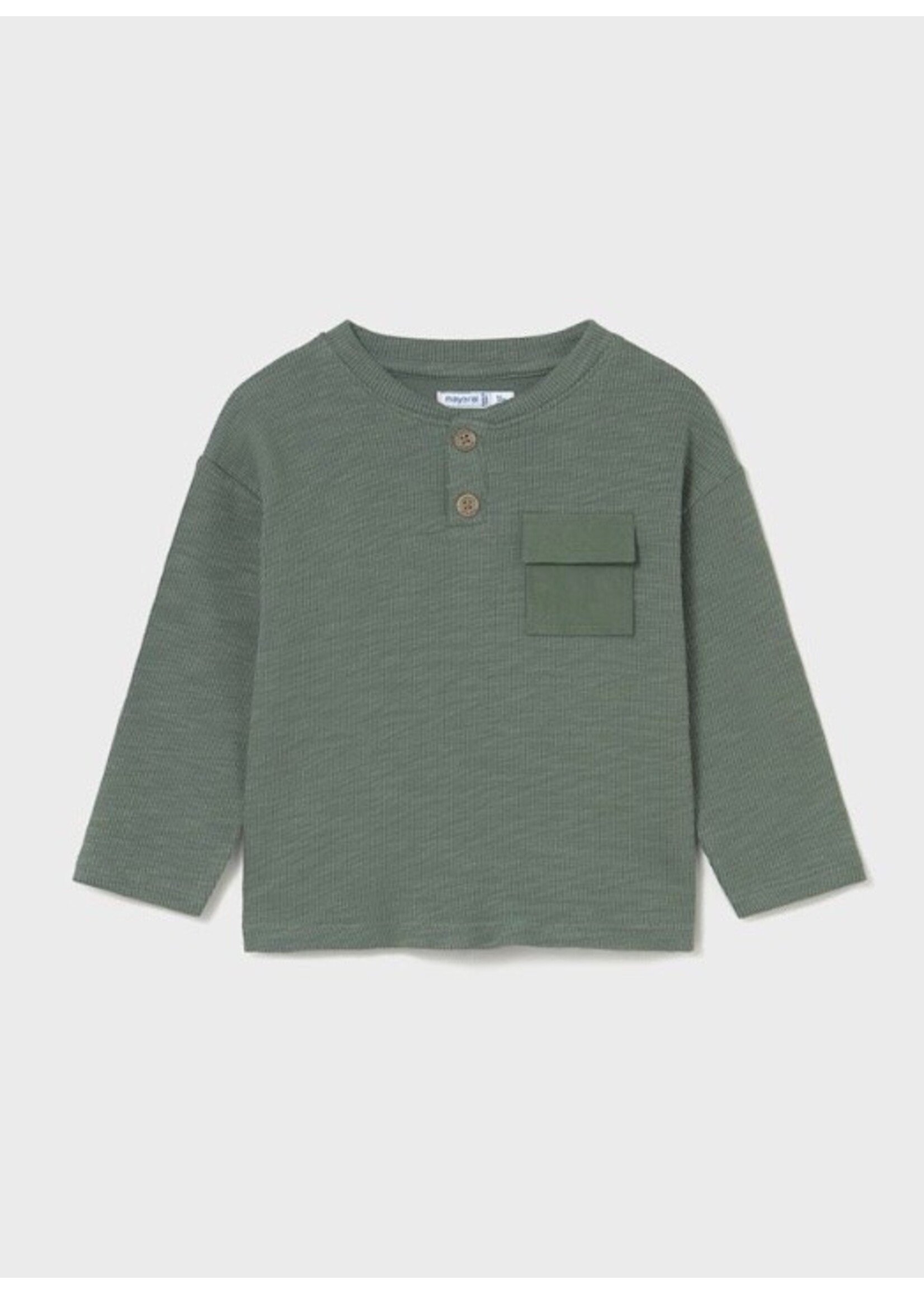 Mayoral Mayoral,  Special Knit Long Sleeve T-Shirt || Spruce