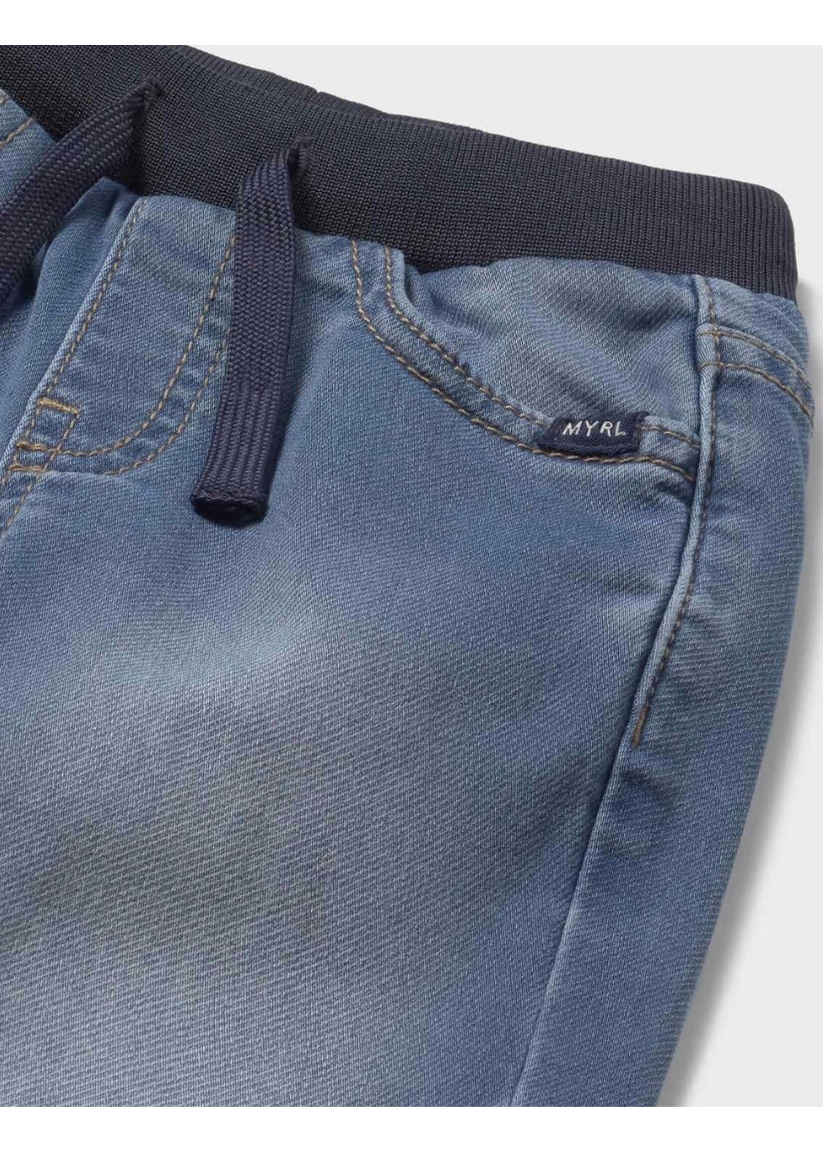 Mayoral Mayoral, Denim Jogger Pants || Medium Denim