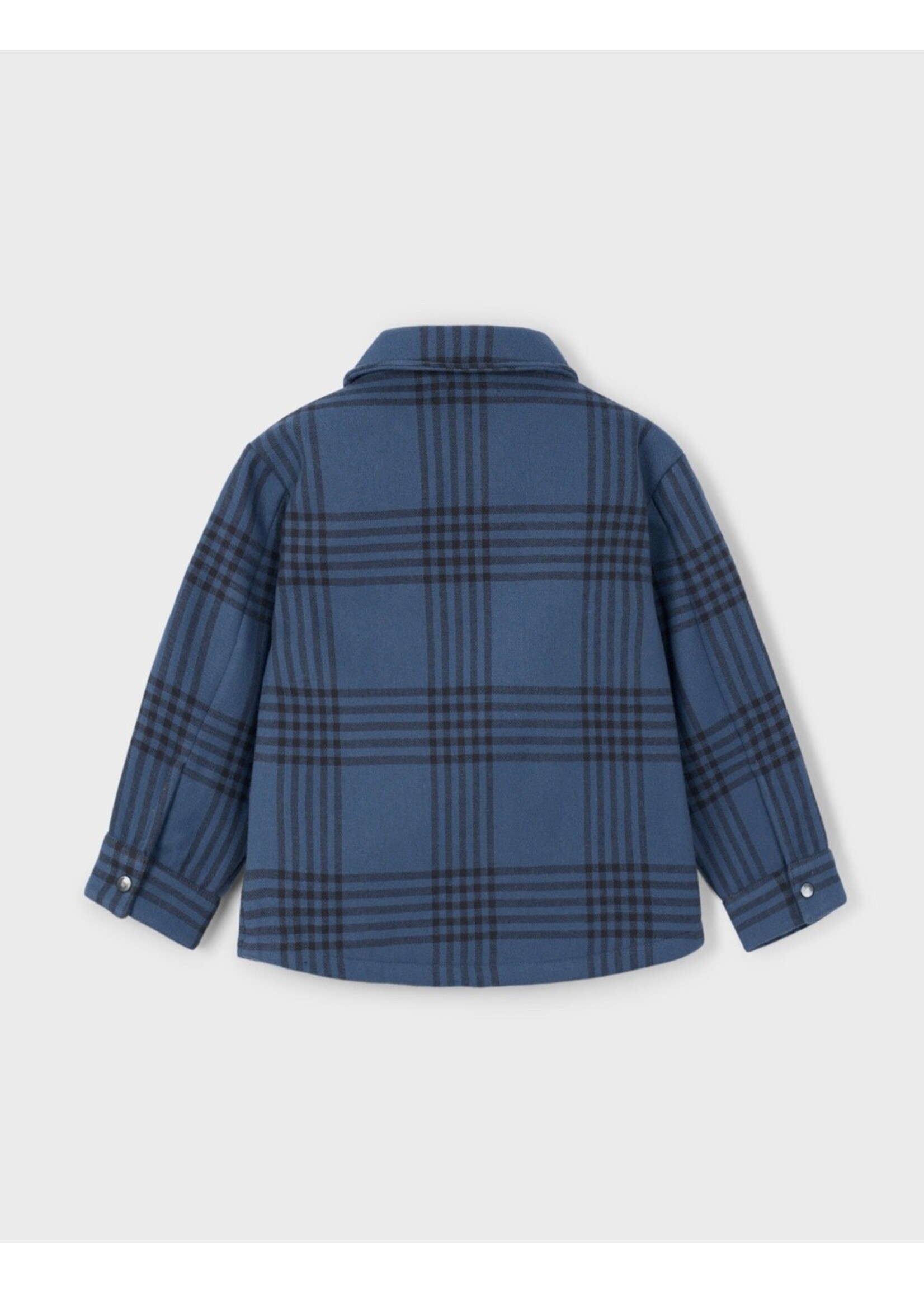 Mayoral Mayoral, Boy Plaid Jacket || Steel