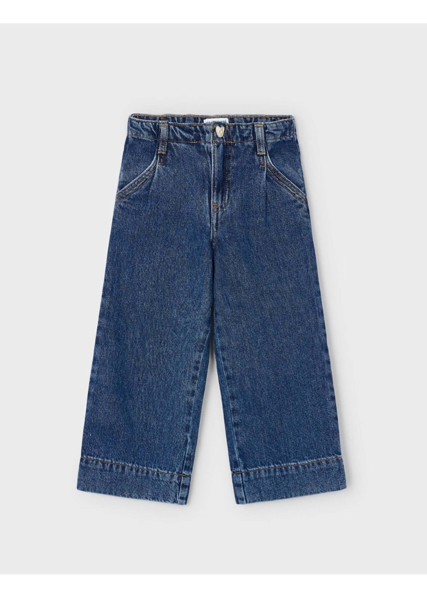Mayoral Mayoral, Girl Flare Jeans || Dark Denim