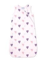 Coccoli Coccoli, Hearts Print Modal 1.5 Tog Sleepsack || Pink
