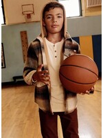 Appaman Appaman, Glen Hooded Shirt || Lumber Plaid