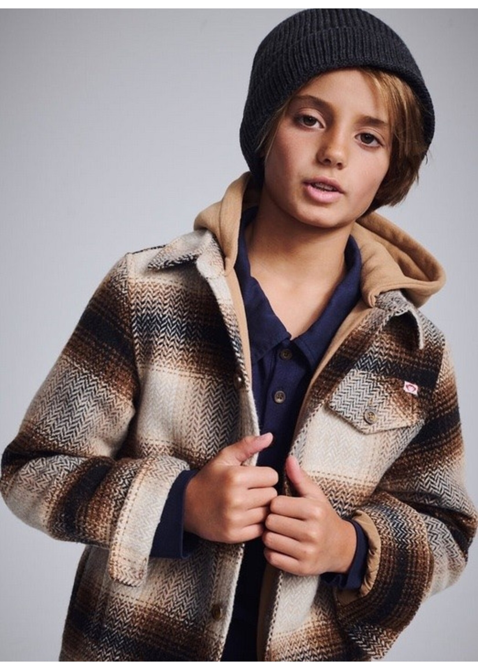 Appaman Appaman, Glen Hooded Shirt || Lumber Plaid