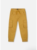 Deux Par Deux Deux Par Deux, Twill Jogger Cargo Pants || Ochre
