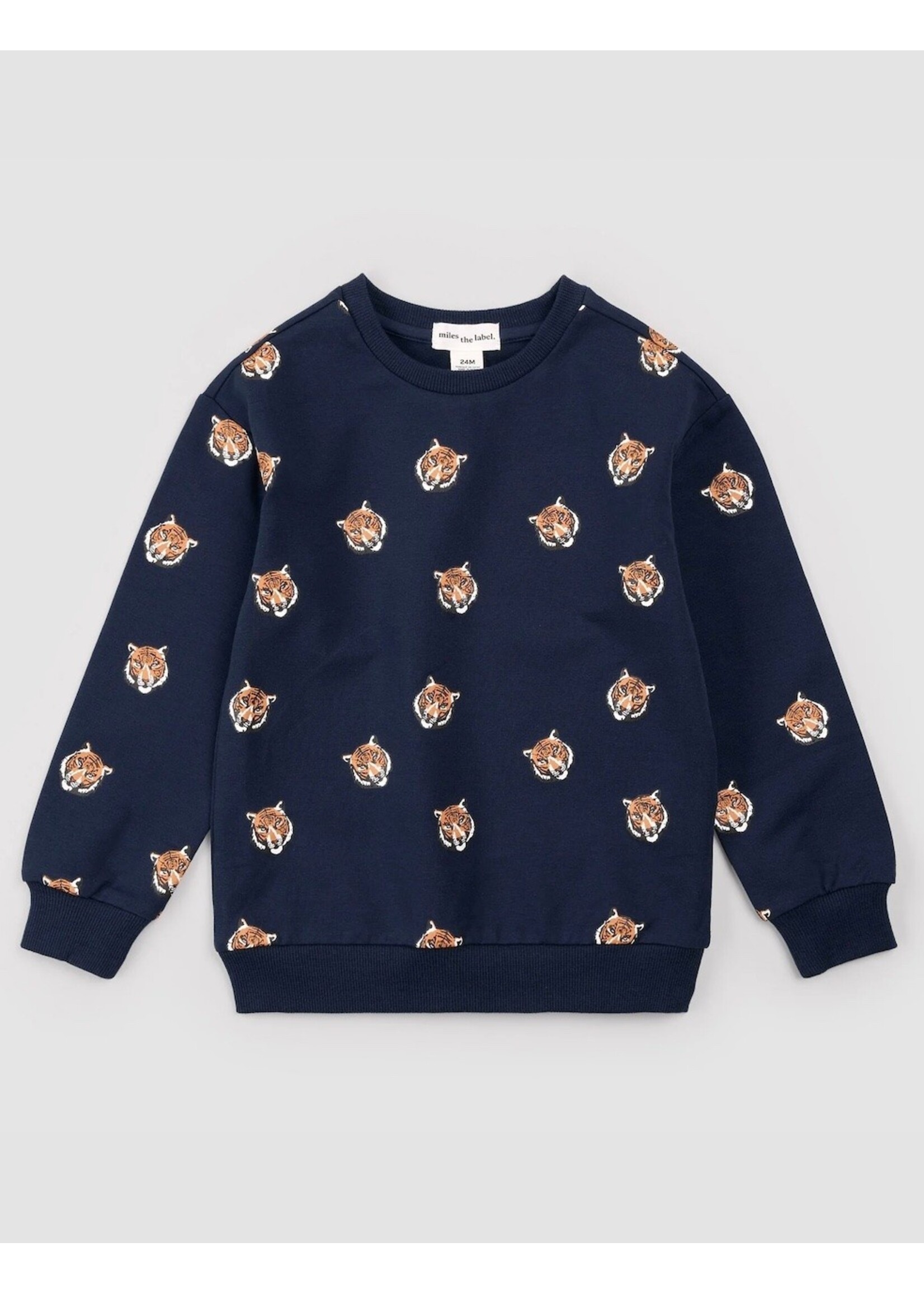 Miles the Label Miles the Label, Go Tigers Print Sweatshirt || Blue