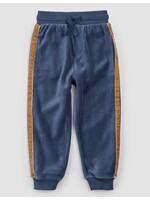 Miles the Label Miles The Label, Retro Stripe Velour Joggers || Miles Blue