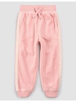 Miles the Label Miles The Label, Retro Stripe Velour Joggers || Miles Pink