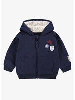Souris Mini Souris Mini, French Terry Hoodie || Navy Blue