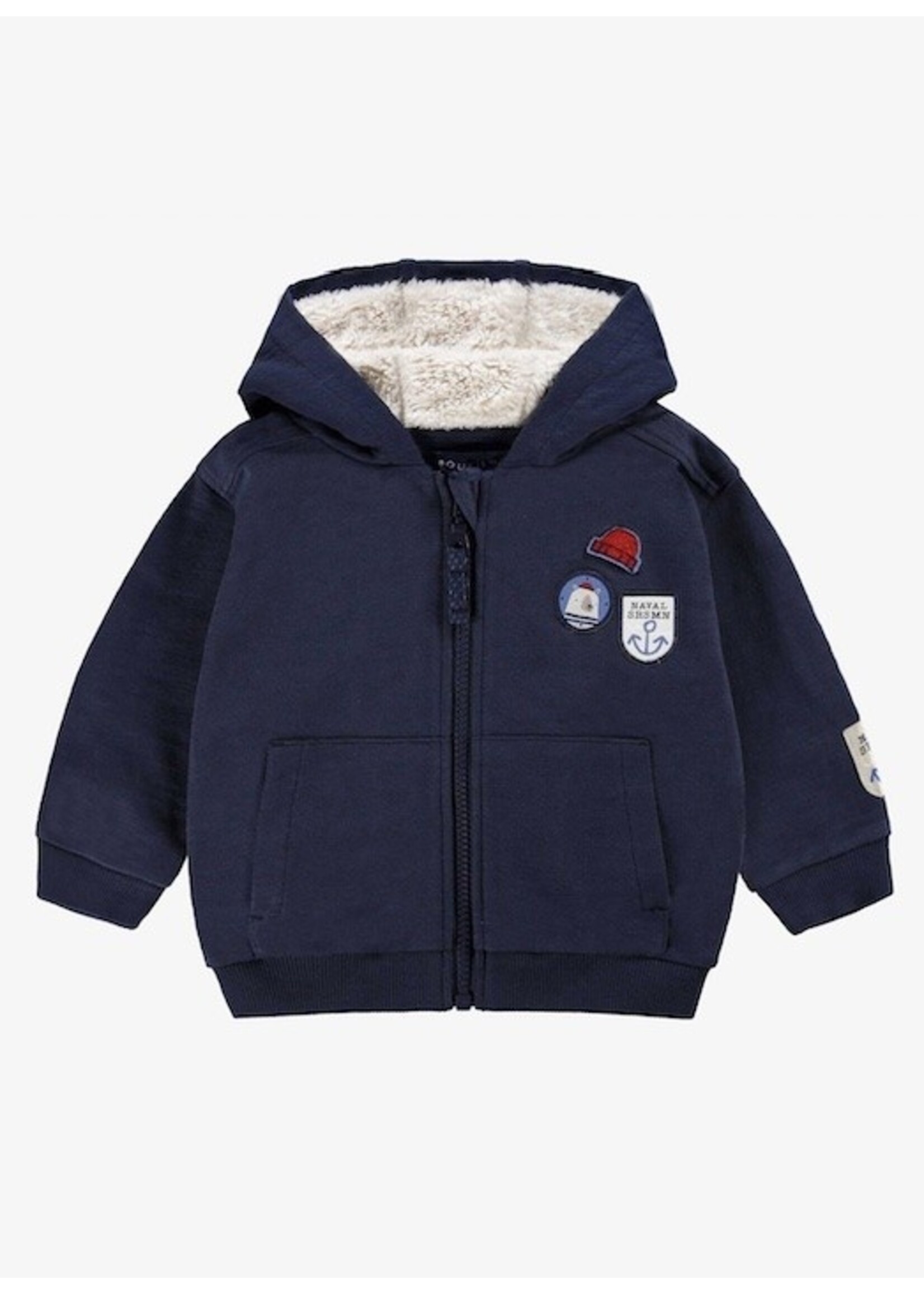 Souris Mini Souris Mini, French Terry Hoodie || Navy Blue