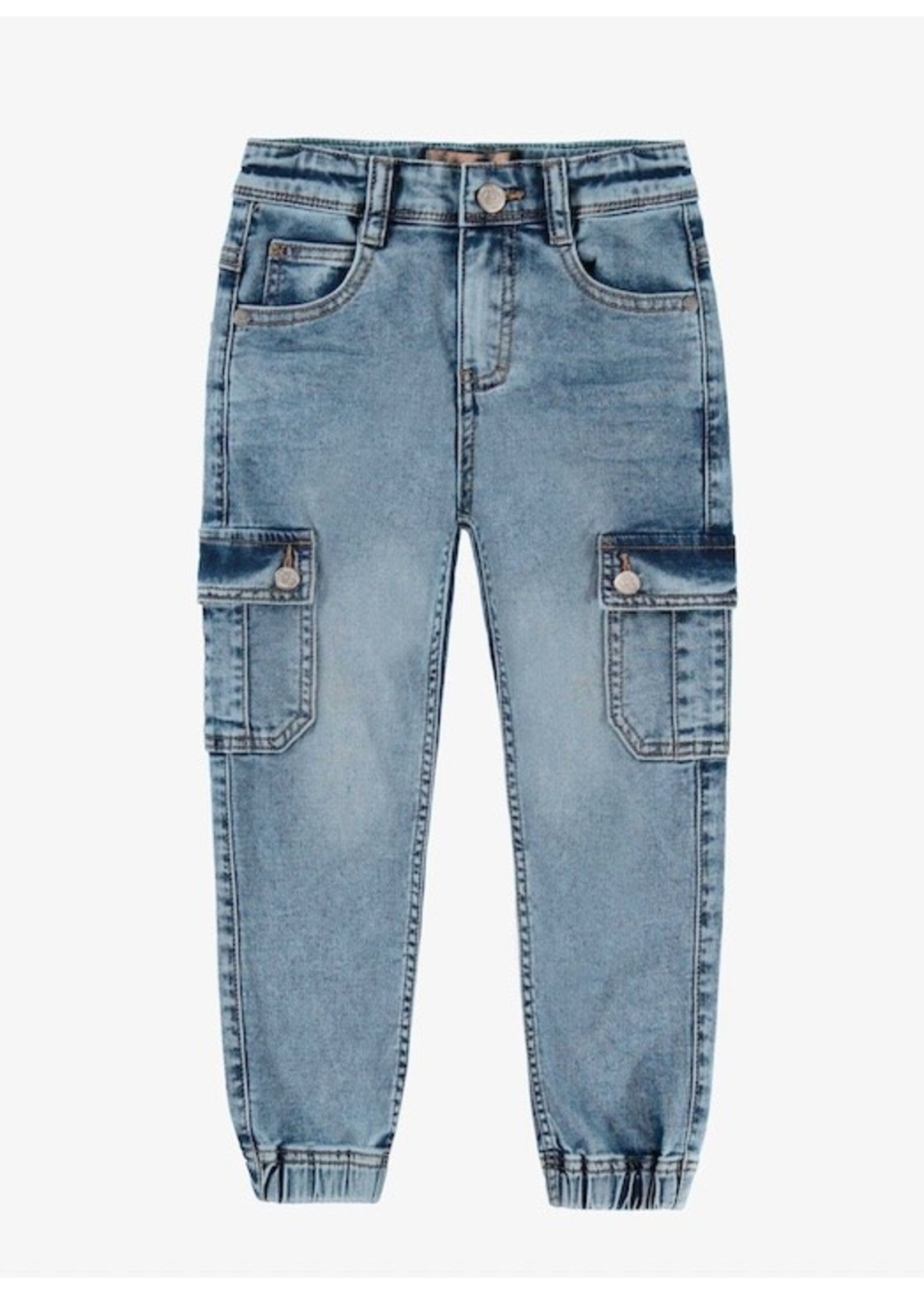 Souris Mini Souris Mini, Cargo Pocket Jeans || Medium Blue