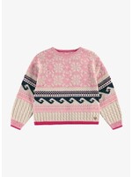 Souris Mini Souris Mini, Nordic Pattern Sweater || Pink Multi