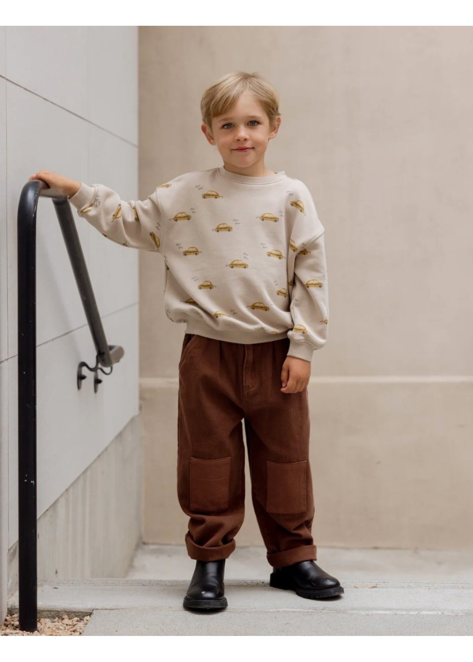 Rylee + Cru Rylee + Cru, Relaxed Sweatshirt || Taxi