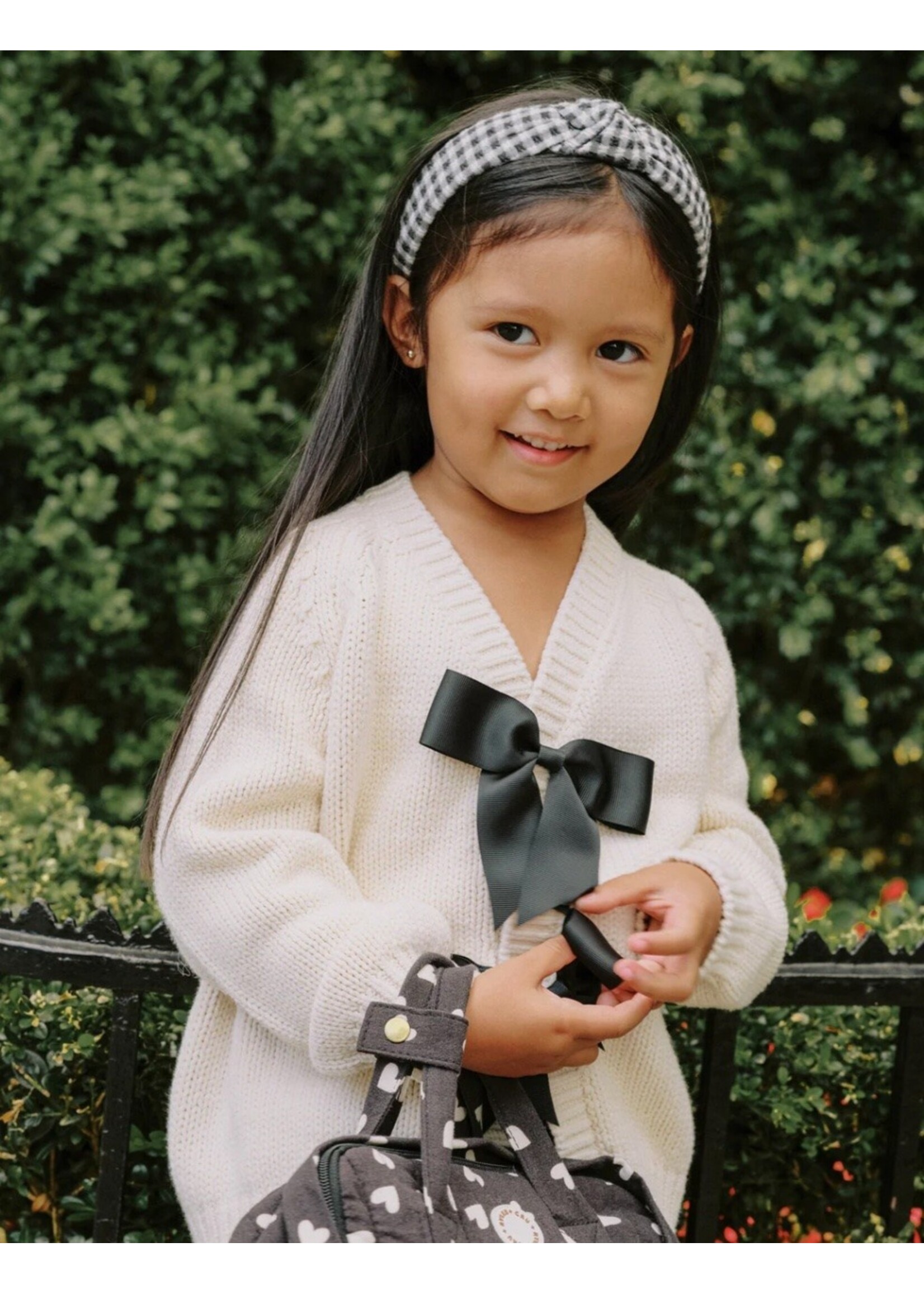 Rylee + Cru Rylee + Cru, Bow Cardigan || Natural