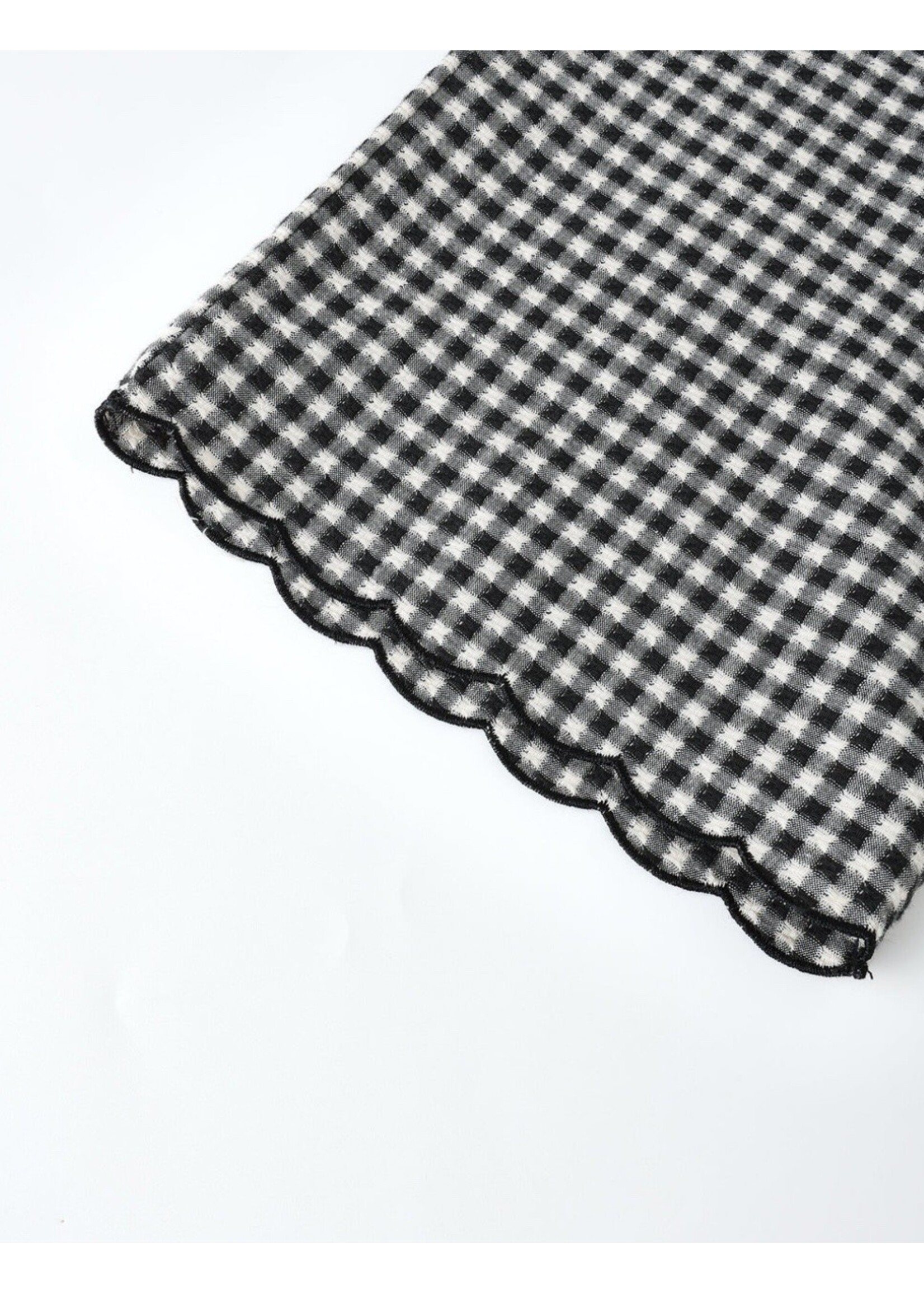 Rylee + Cru Rylee + Cru, Wide Leg Pant || Black Gingham