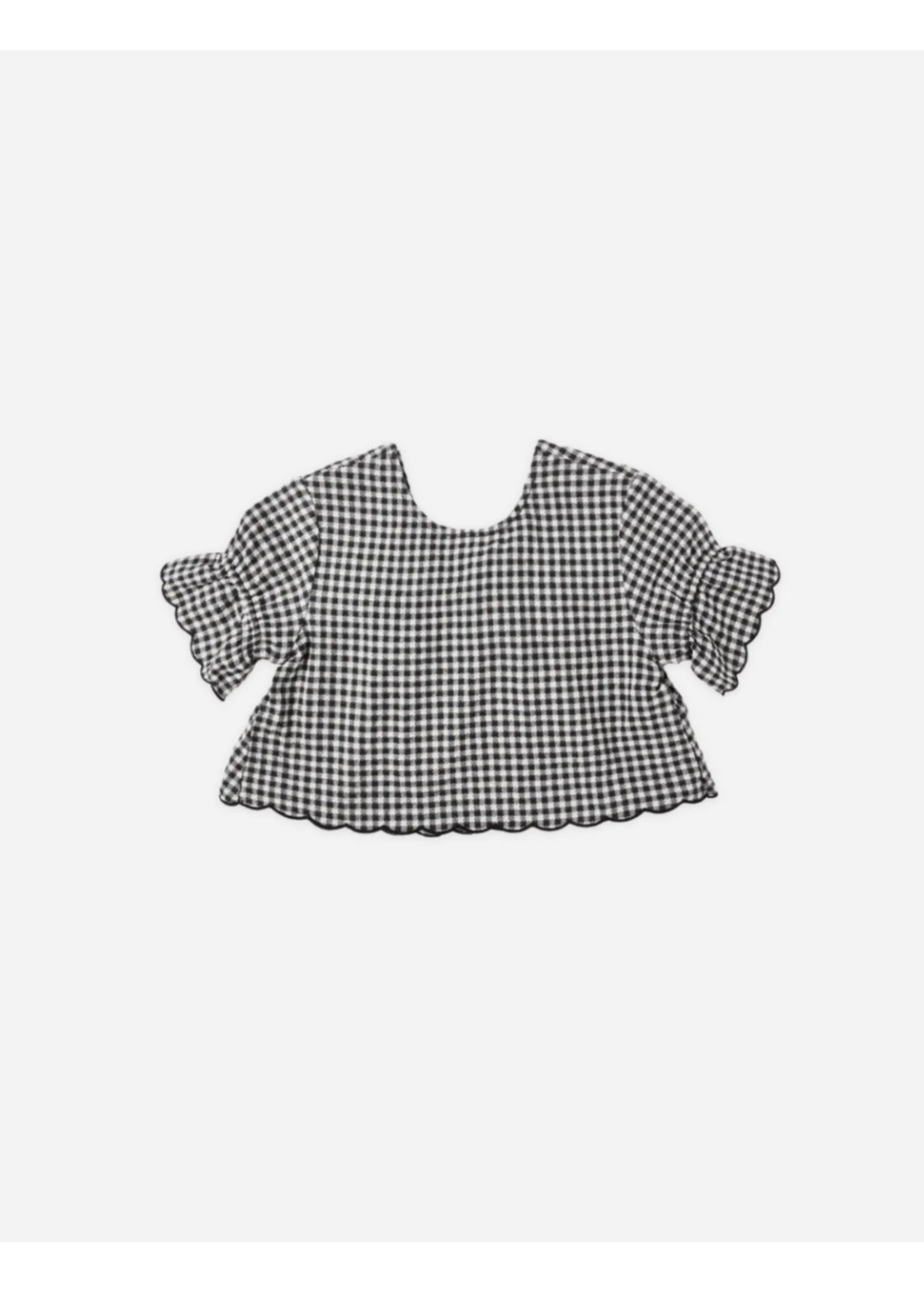 Rylee + Cru Rylee + Cru, Francie Blouse || Black Gingham