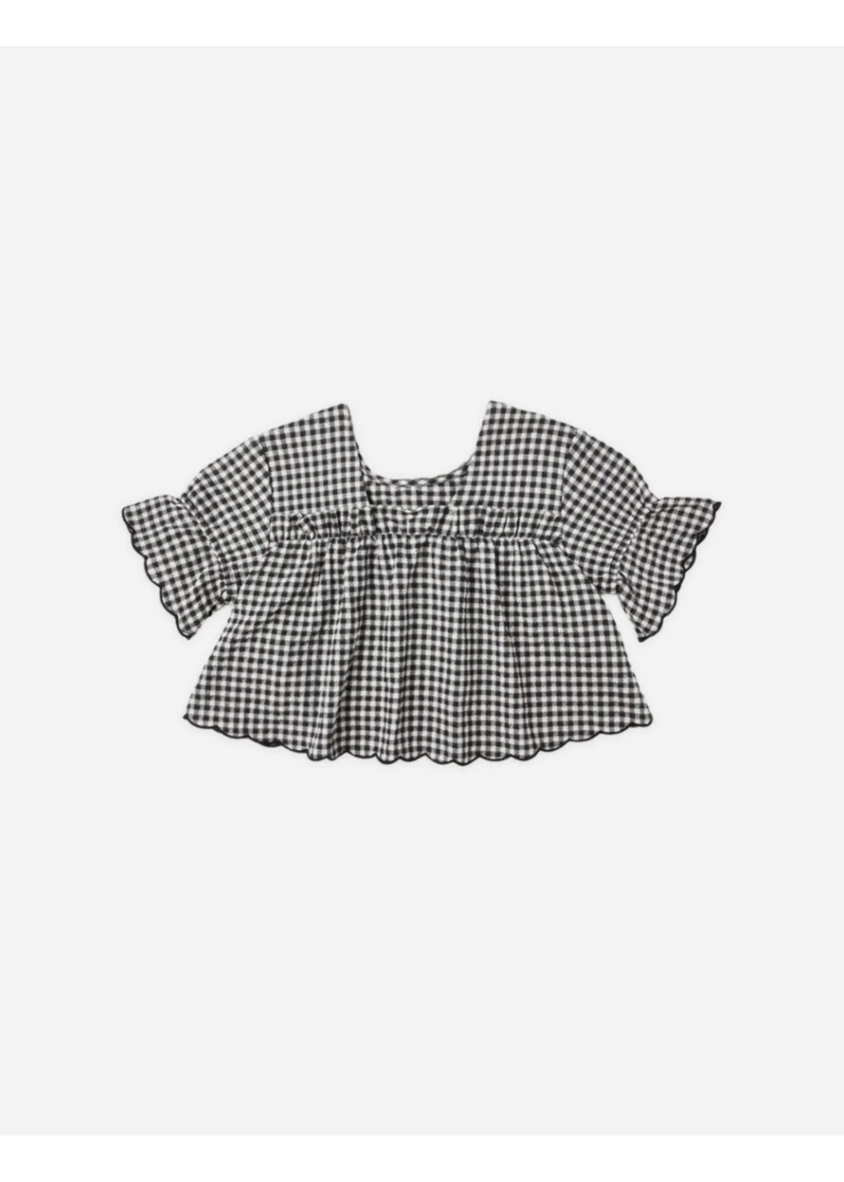 Rylee + Cru Rylee + Cru, Francie Blouse || Black Gingham