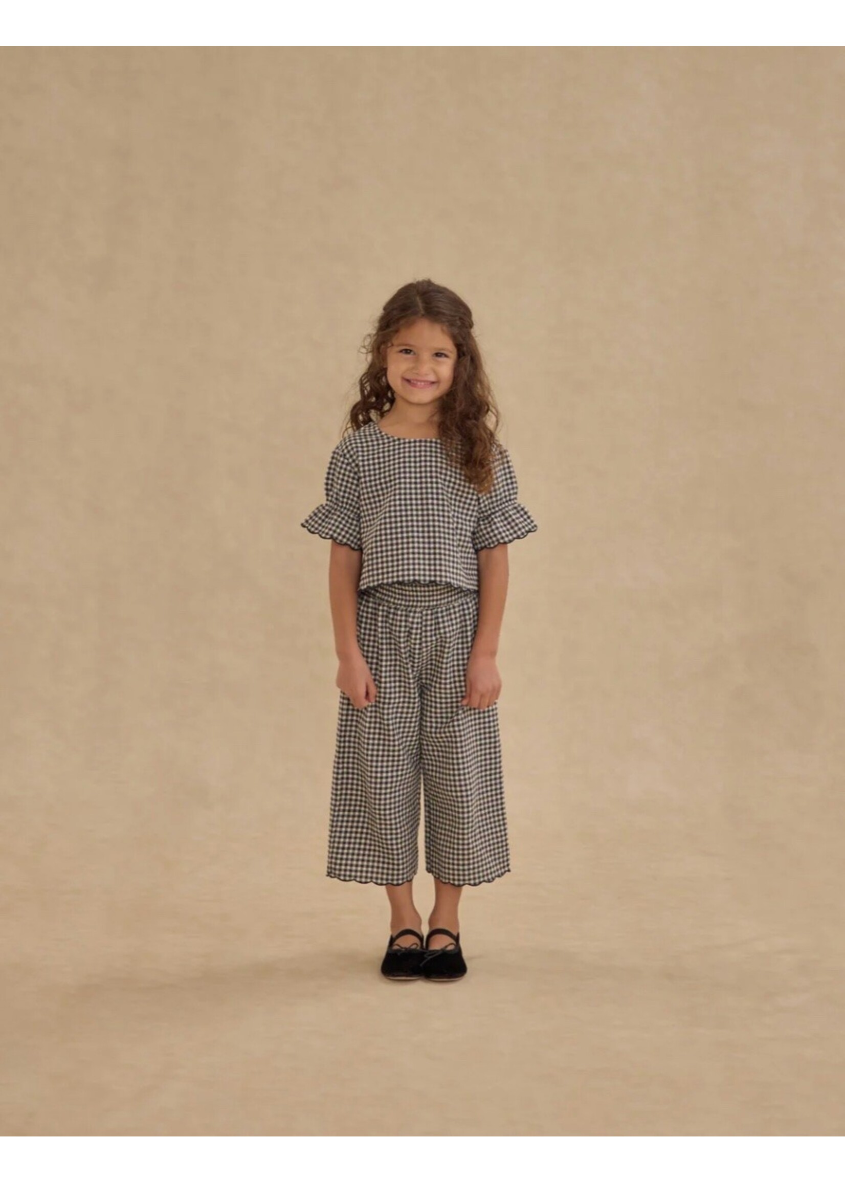 Rylee + Cru Rylee + Cru, Francie Blouse || Black Gingham
