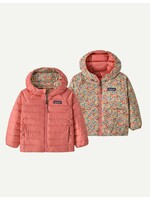Patagonia Patagonia, Baby Reversible Down Sweater™ Hoody || Tiny World: Lichen Green