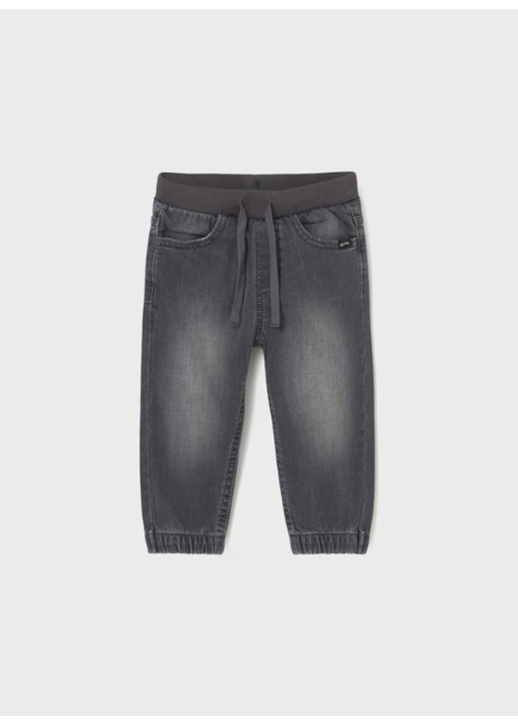 Mayoral Mayoral, Denim Jogger Pants || Grey Denim