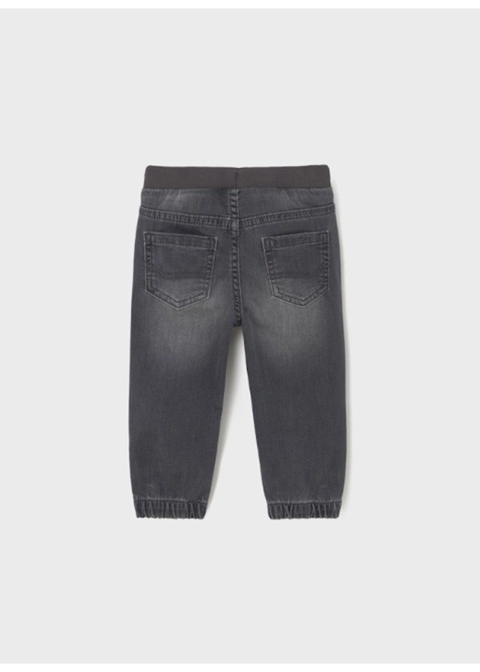 Mayoral Mayoral, Denim Jogger Pants || Grey Denim