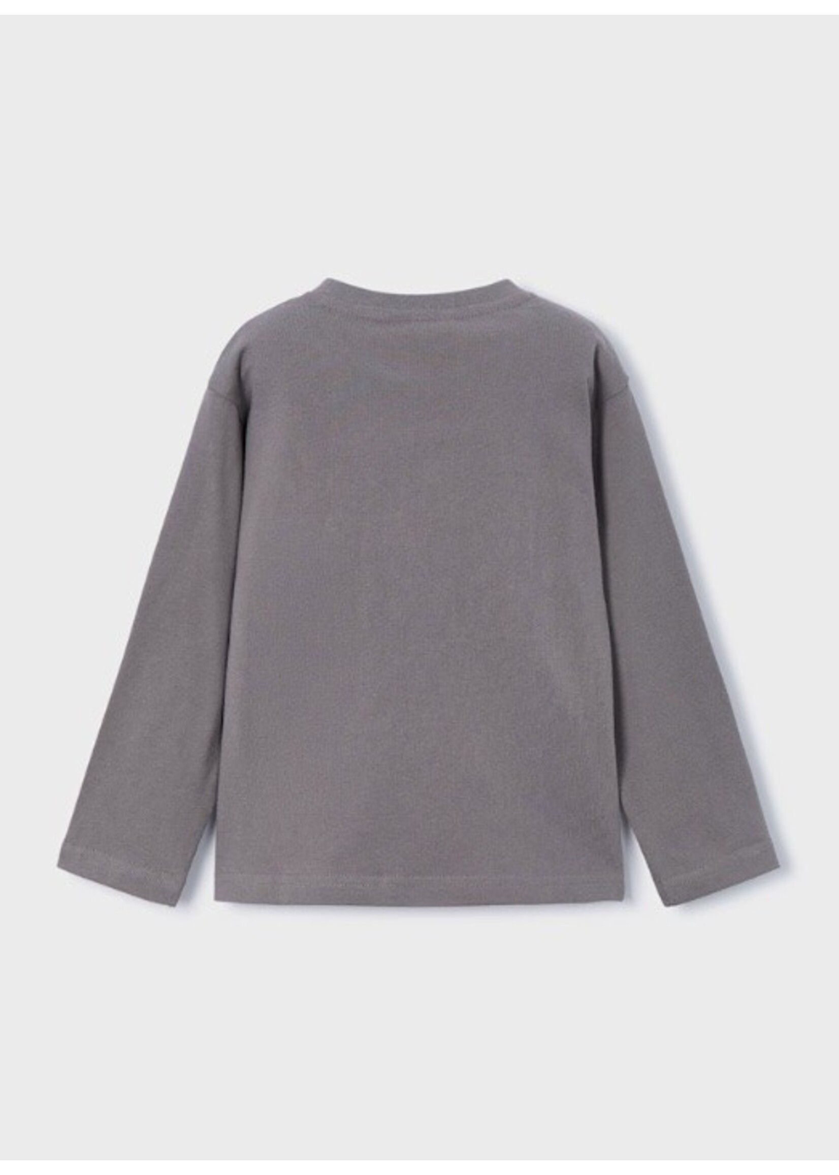 Mayoral Mayoral, Boy Triceratops Printed Long Sleeve T-Shirt || Grey
