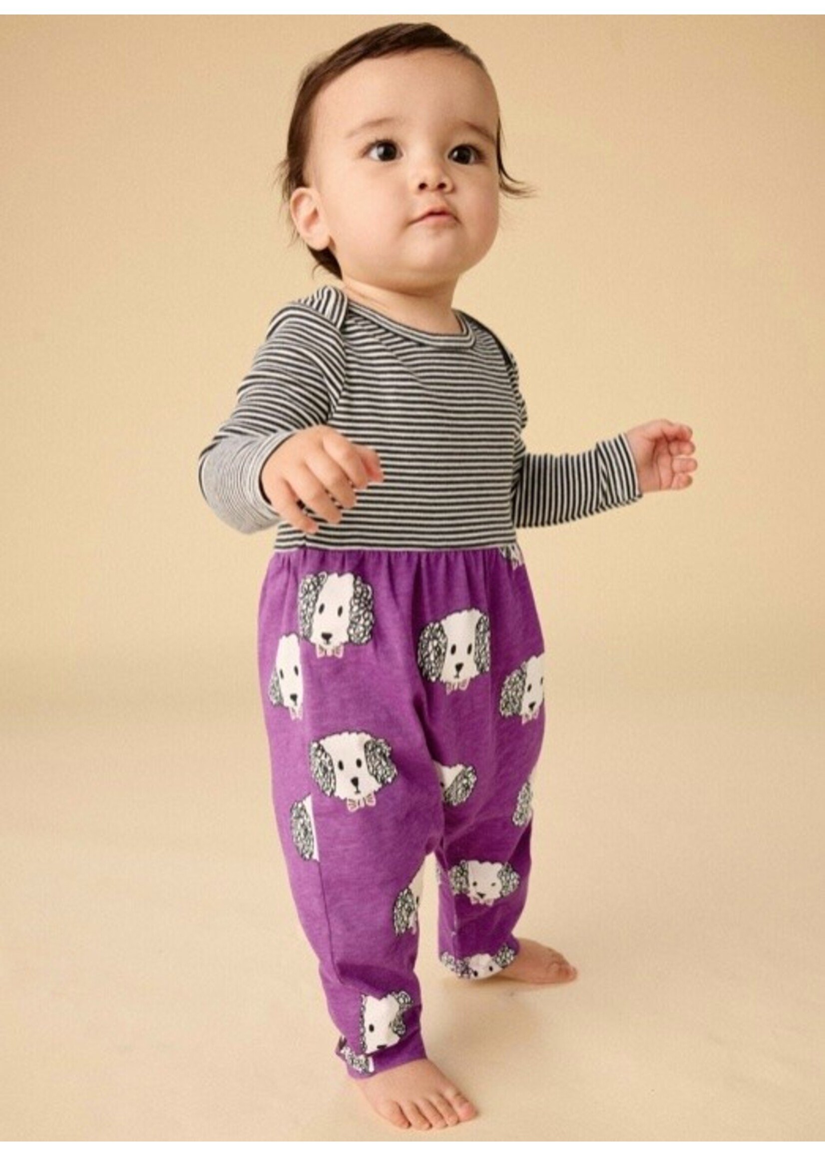 Tea Collection Tea Collection, Print Mix Baby Romper || Maltipoo