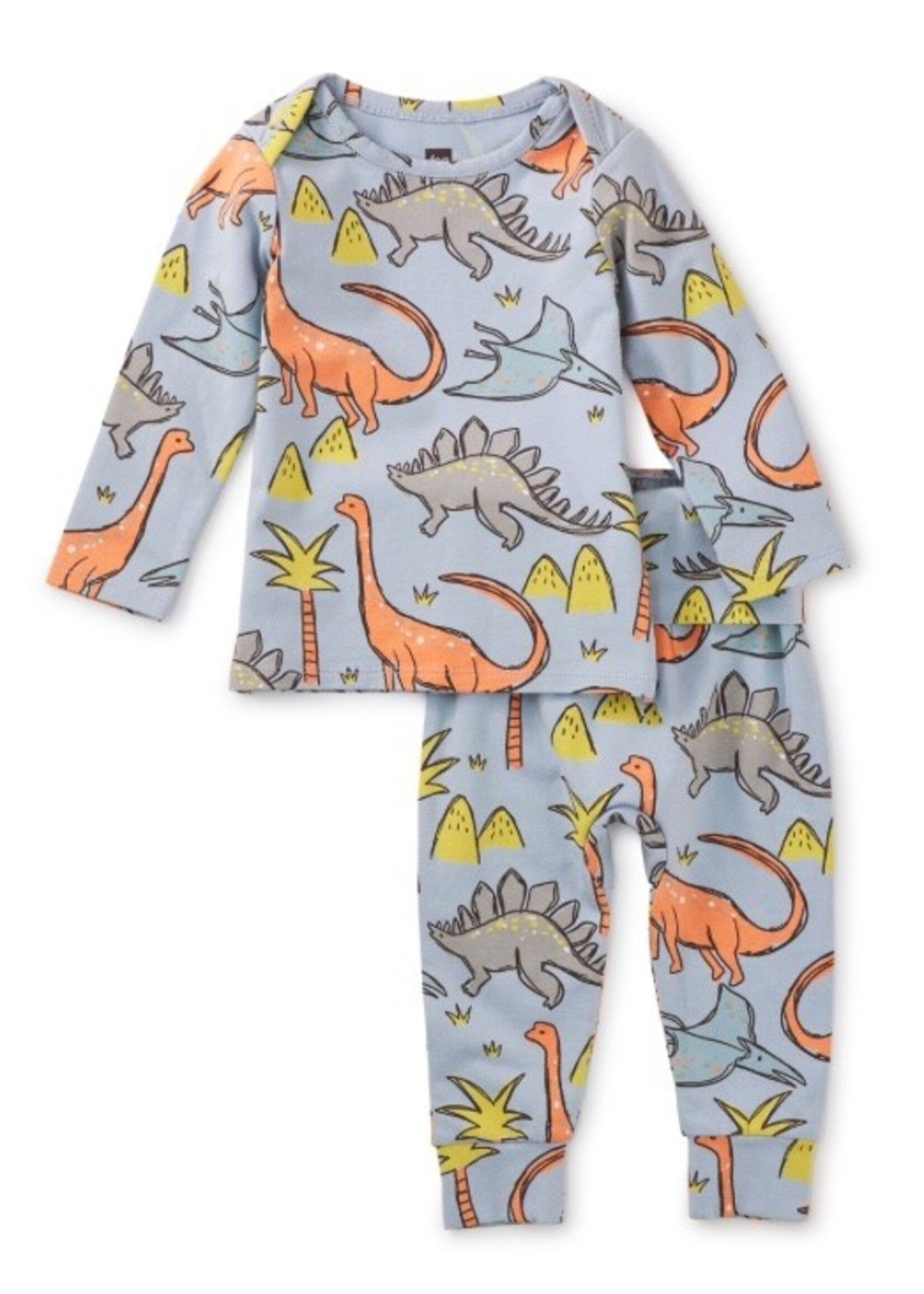 Tea Collection Tea Collection, Baby Lap Shoulder Top Set || Baby Dinos