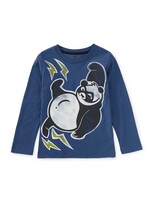 Tea Collection Tea Collection, Super Panda Graphic Tee || Cobalt