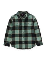 Tea Collection Tea Collection, Flannel Button Up Shirt || Forest Plaid