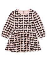 Tea Collection Tea Collection, Blouson Sleeve Pocket Dress || Bow / Pink