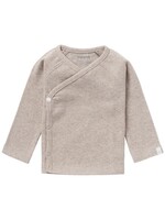 Noppies Kids Noppies Kids, Unisex Nanyuki Ribbed Long Sleeve Top || Taupe Melange