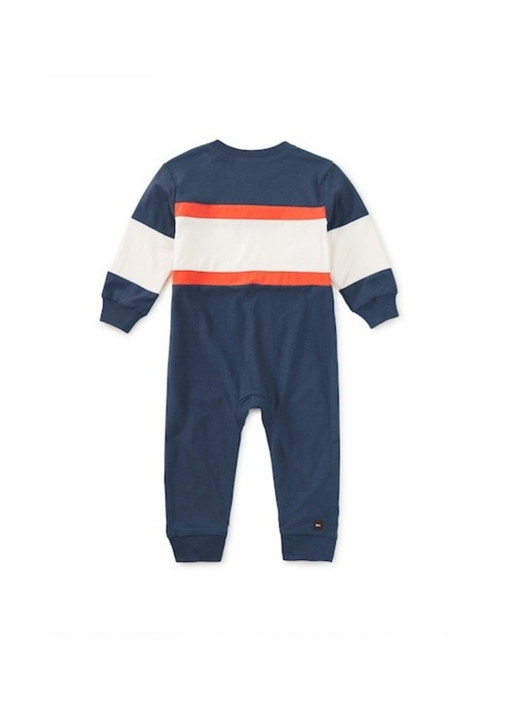 Tea Collection Tea Collection, Colorblock Rugby Baby Romper || Naval Blue