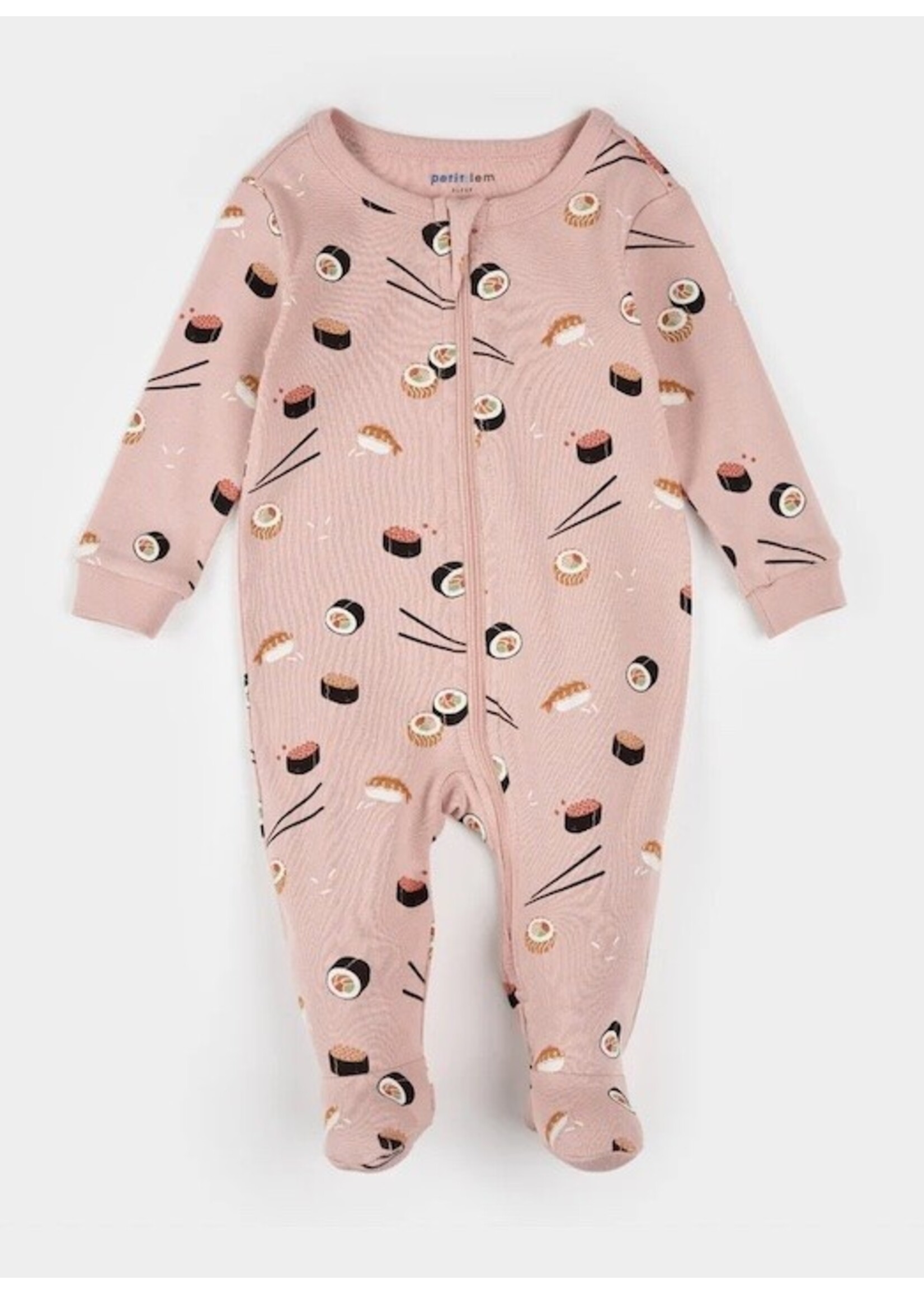 Petit Lem Petit Lem, Sushi Print Sleeper || Pink