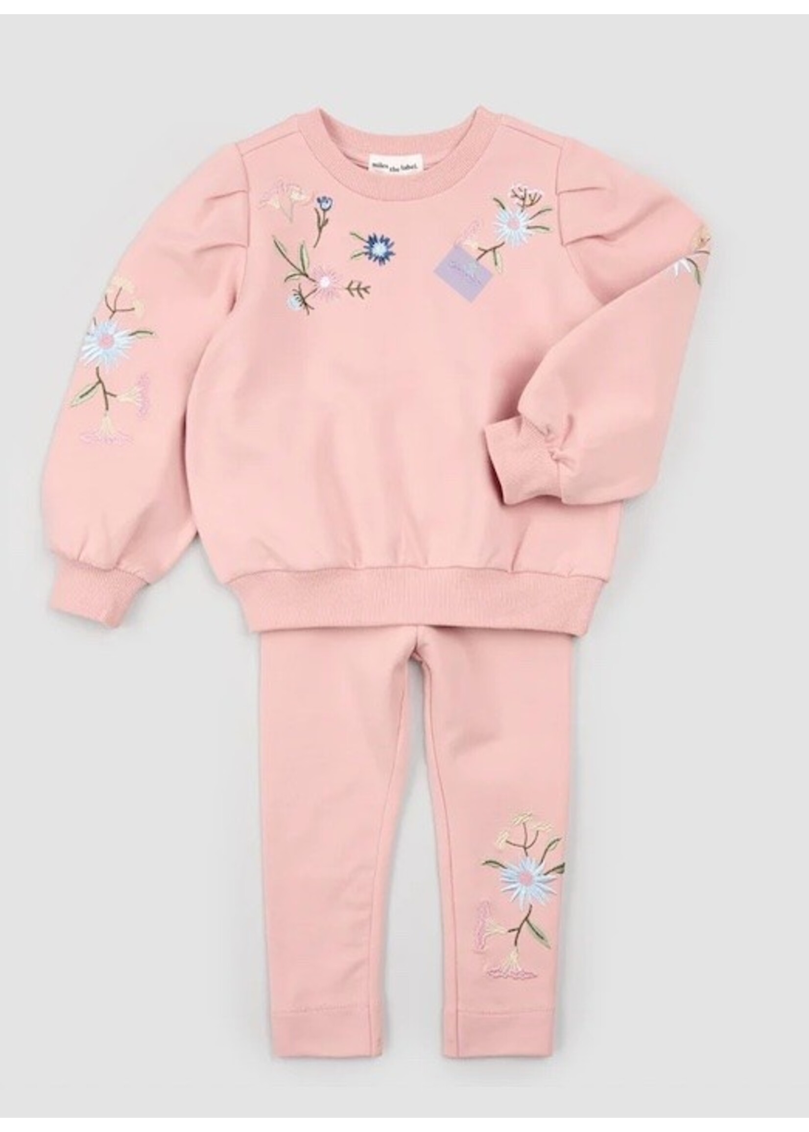 Miles the Label Miles the label, Floral Embroidery Set || Miles Pink