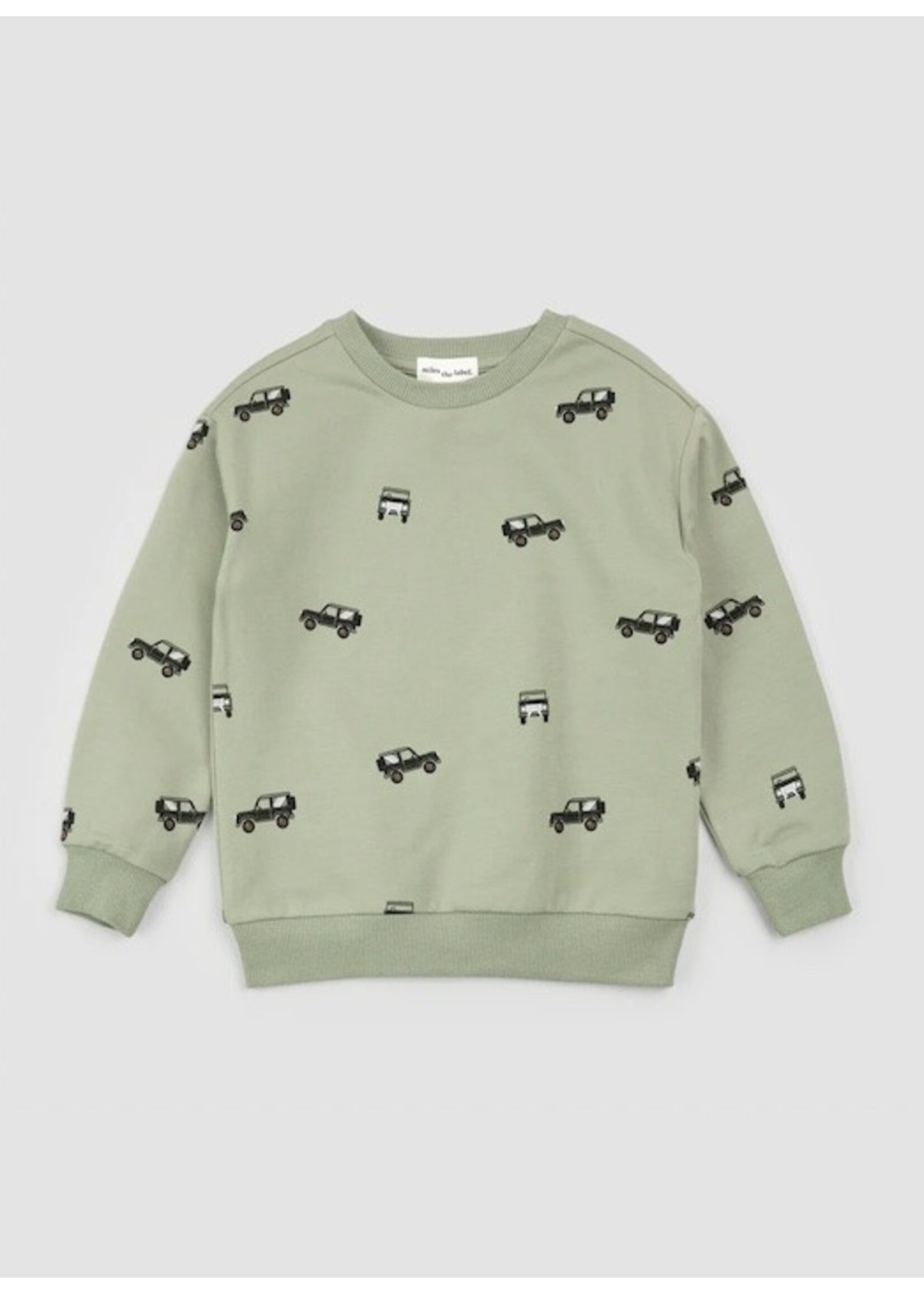 Miles the Label Miles The Label, Off Roading Print Jogger Set || Green Dusty