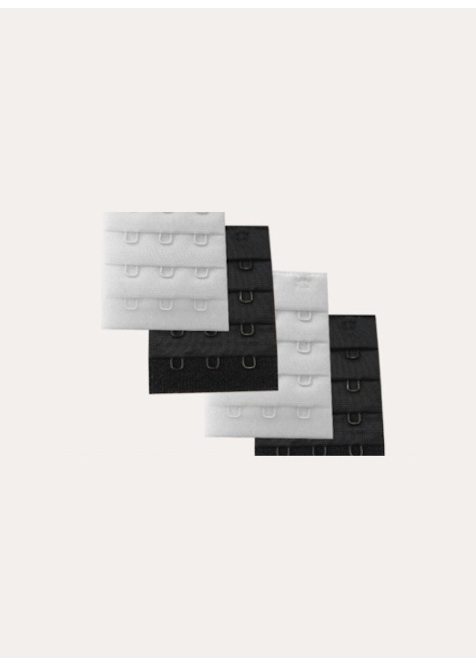 Carriwell Carriwell, Bra Extender 3 Clasp 4 Pack || 2 X Black / 2 X White