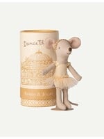 Maileg Maileg, Ballet Mouse Dancer Mouse Big Sister Mouse Metal Stand In Box || Golden