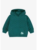 Souris Mini Souris Mini, Quilted Jersey Hoodie || Teal