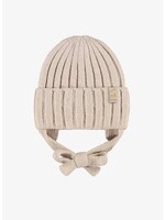 Souris Mini Souris Mini, Ribbed Knit Beanie || Cream
