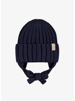 Souris Mini Souris Mini, Ribbed Knit Beanie || Navy