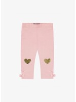 Souris Mini Souris Mini, Gold Heart Leggings || Pink