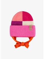 Souris Mini Souris Mini, Knit Beanie || Pink Multicoloured